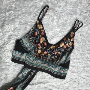 Intimately Free People Floral Crop Tank Top